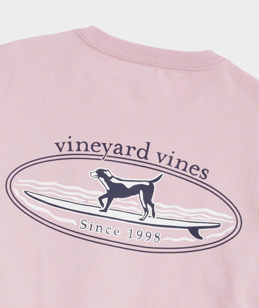 Dog Surf Logo Short-Sleeve Pocket Tee