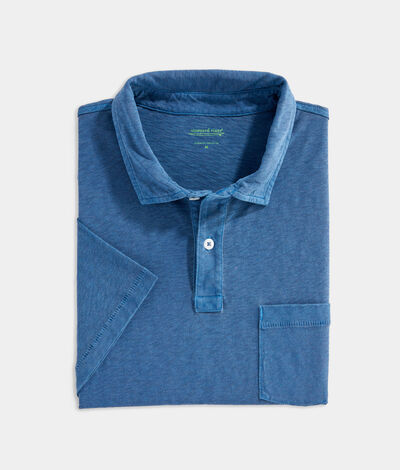 Vineyard Vines Surfside Polo Shirt (Blue) (Size: XL)
