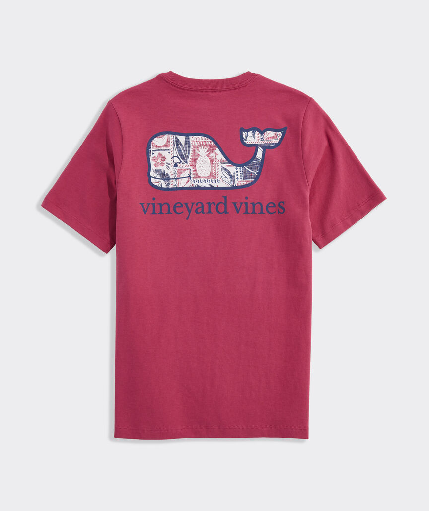 Boys' Island Woodblock Whale Short-Sleeve Pocket Tee