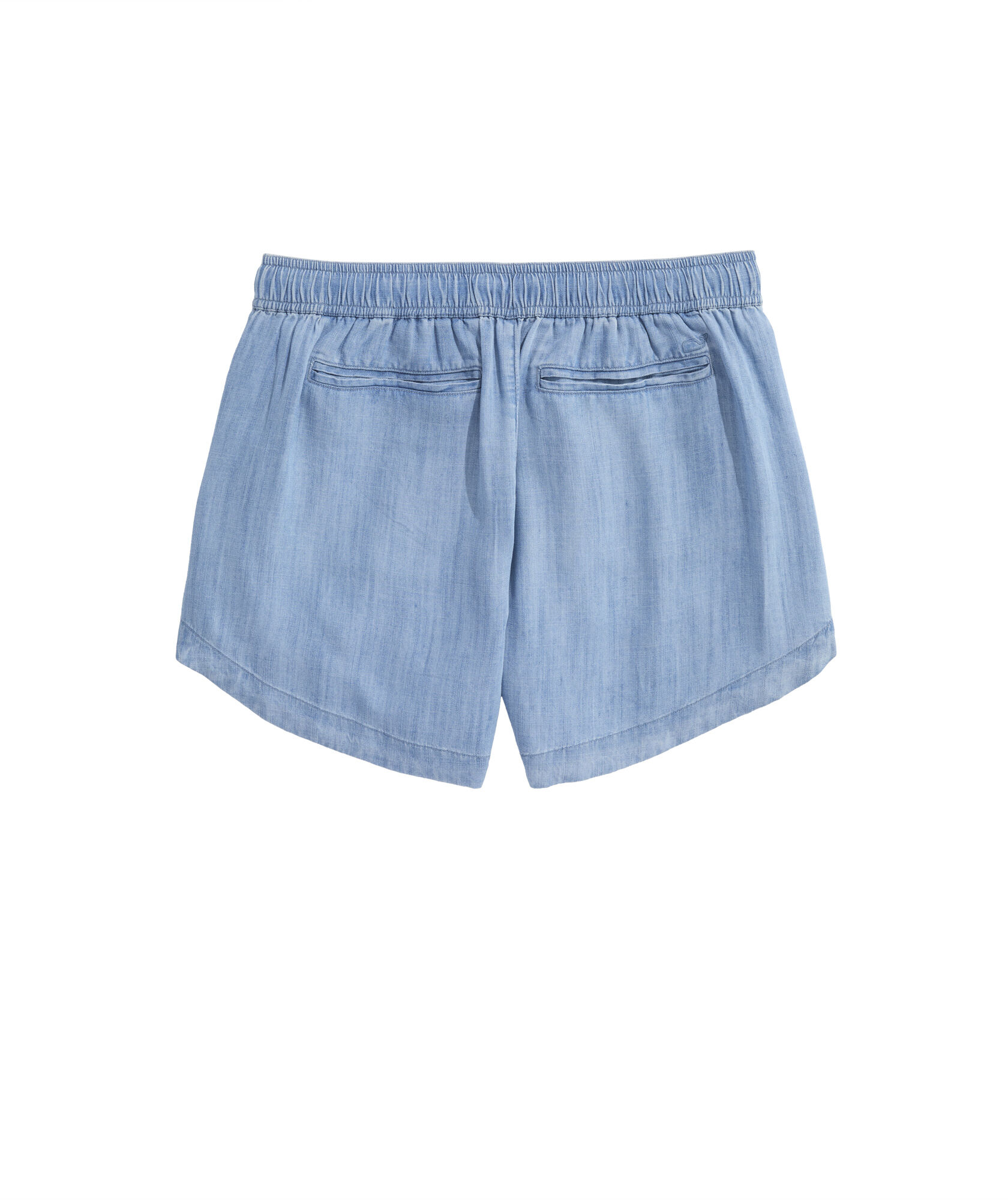 OUTLET Women's Chambray Pull-On Shorts