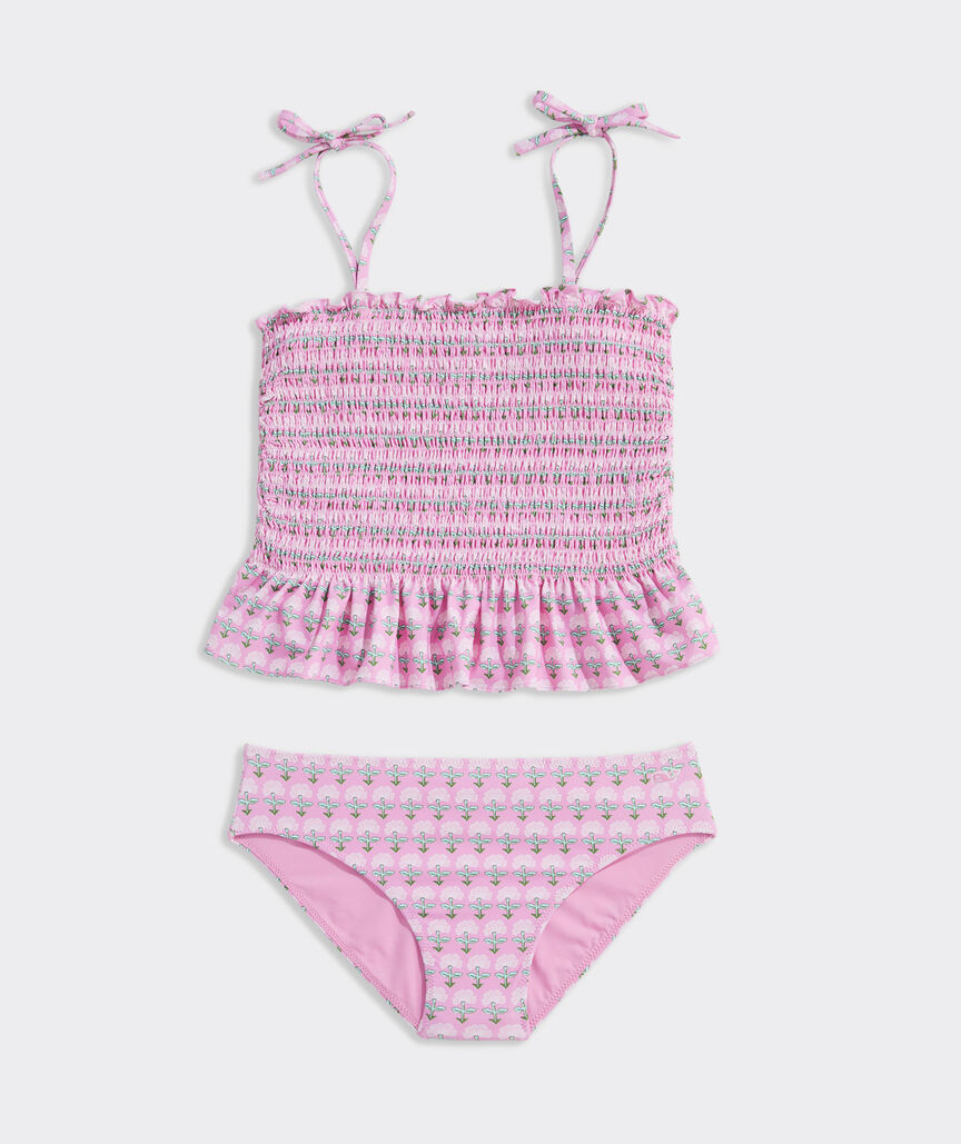 Girls' Smocked Tankini