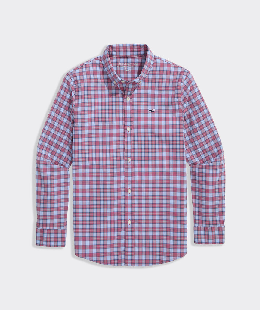 Boys' Performance Duval Check Featherweight Shirt