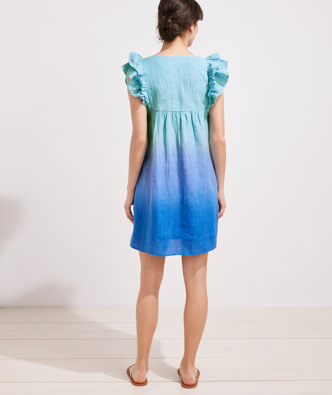 Stripe Dip-Dye Vineyard Tunic Dress