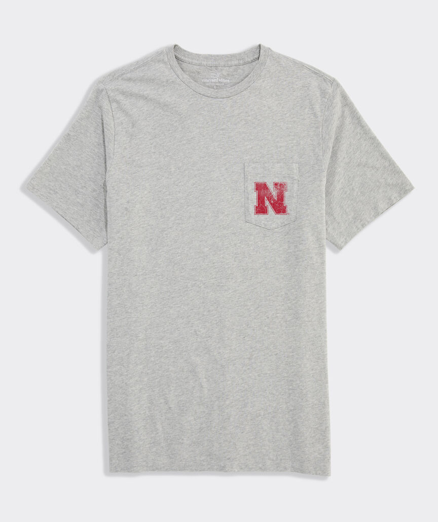 University of Nebraska Logo Box Short-Sleeve Pocket Tee