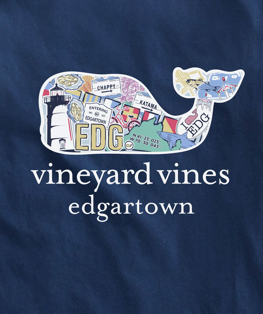 OUTLET Edgartown Sticker Whale Short-Sleeve Pocket Tee