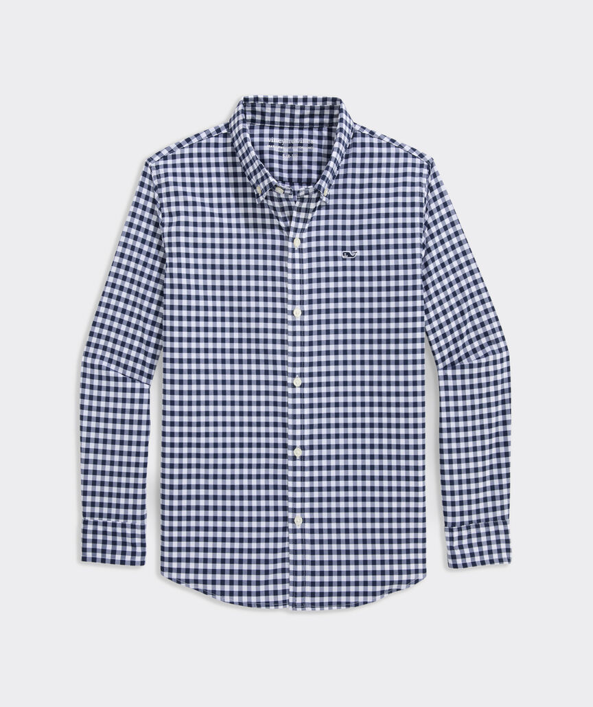 Boys' Performance Mainsail Gingham Featherweight Shirt