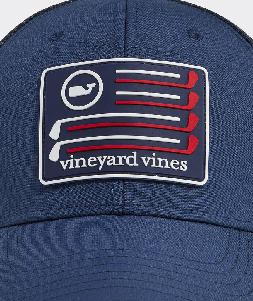 Golf US Flag Patch Trucker Hat