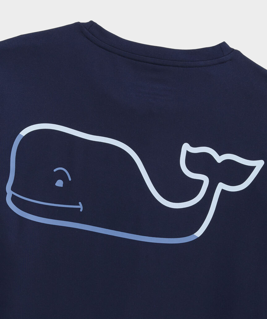 Performance Burgee Whale Long-Sleeve Harbor Tee