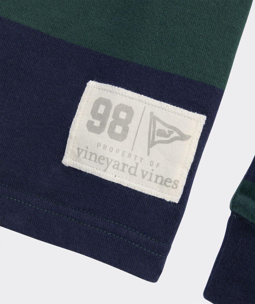 Boys' Striped Cotton Rugby Shirt