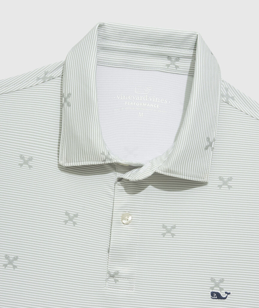 OUTLET Crossed Fishbone Performance Polo