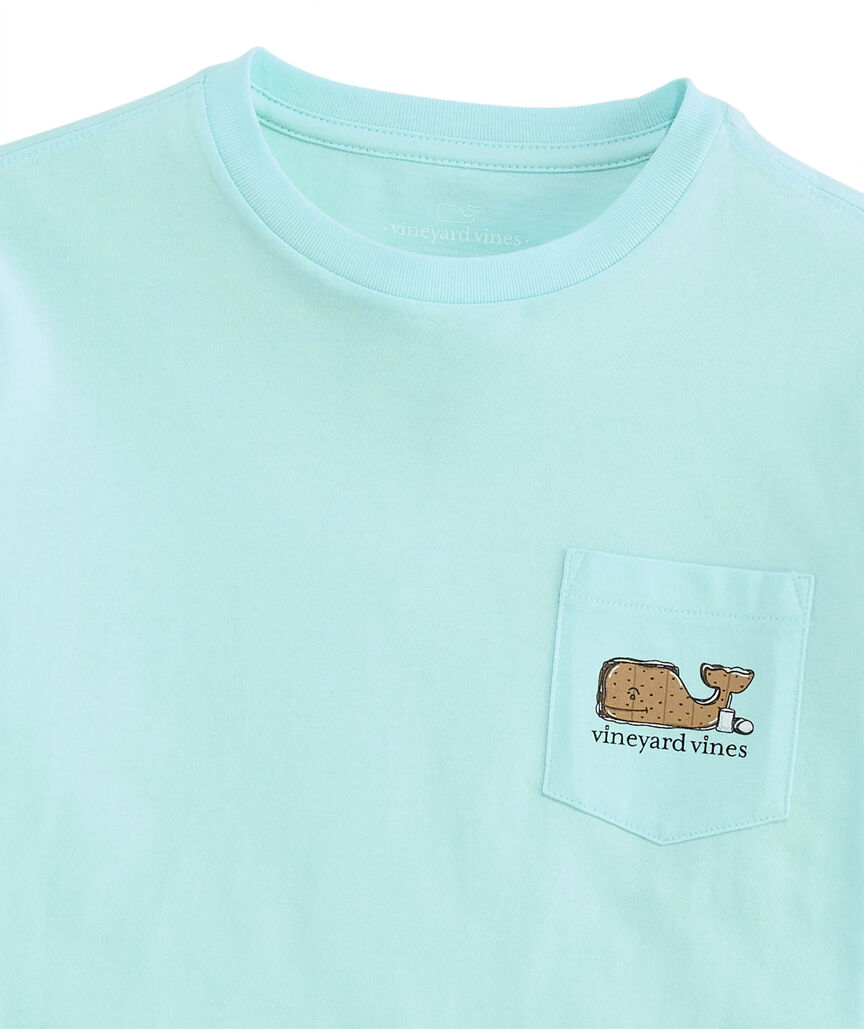 OUTLET Girls' Glitter S'mores Short-Sleeve Pocket Tee
