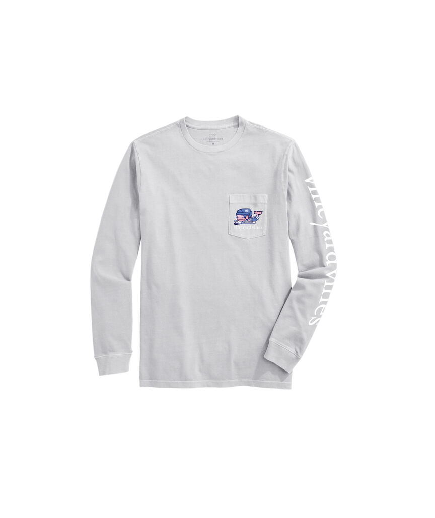 OUTLET Hockey Whale Long-Sleeve Pocket Tee