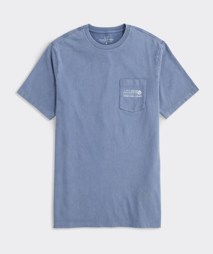 Drift Dye USA Pickleball Short-Sleeve Pocket Tee