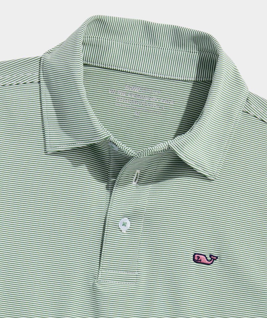 Boys' Performance Anegada Stripe Sankaty Polo