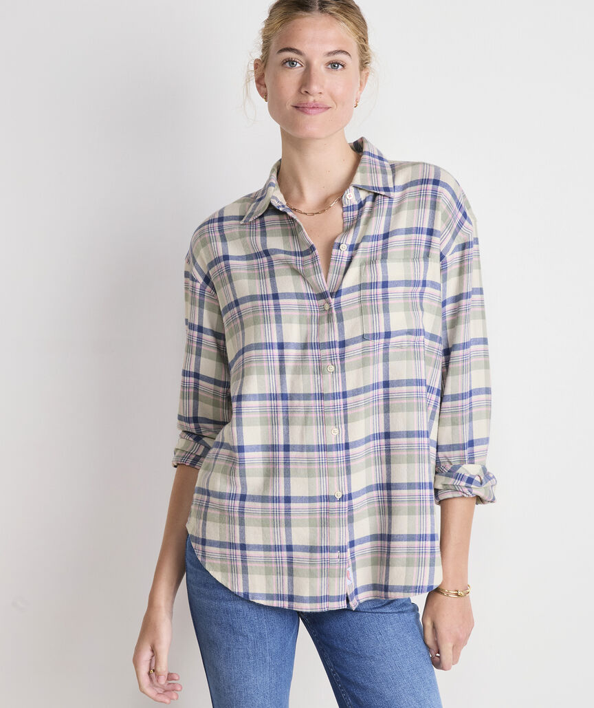Birdie Flannel Button-Down