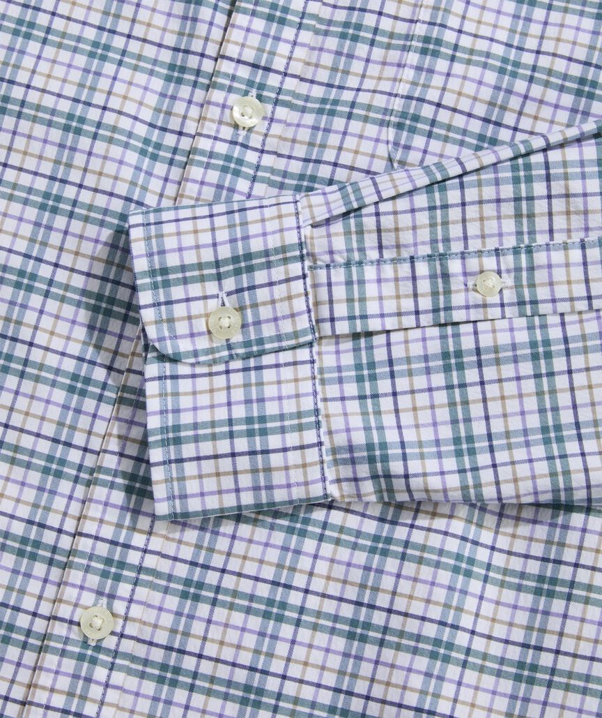 Performance Cotton Plaid Shirt