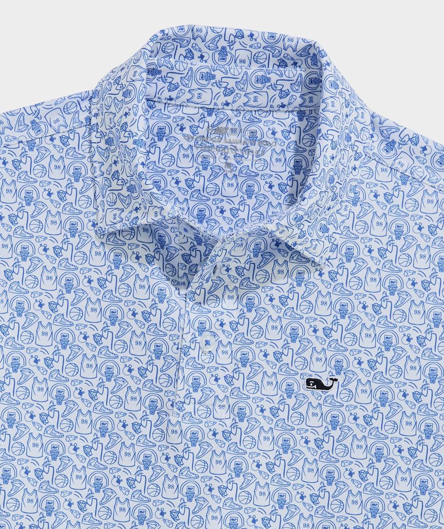 Boys' Performance Printed Sankaty Polo