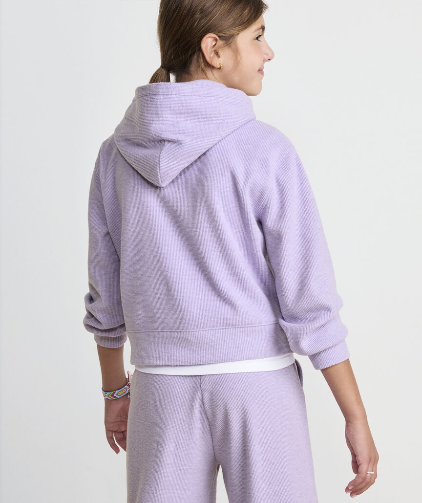 Girls' Waffle Hoodie