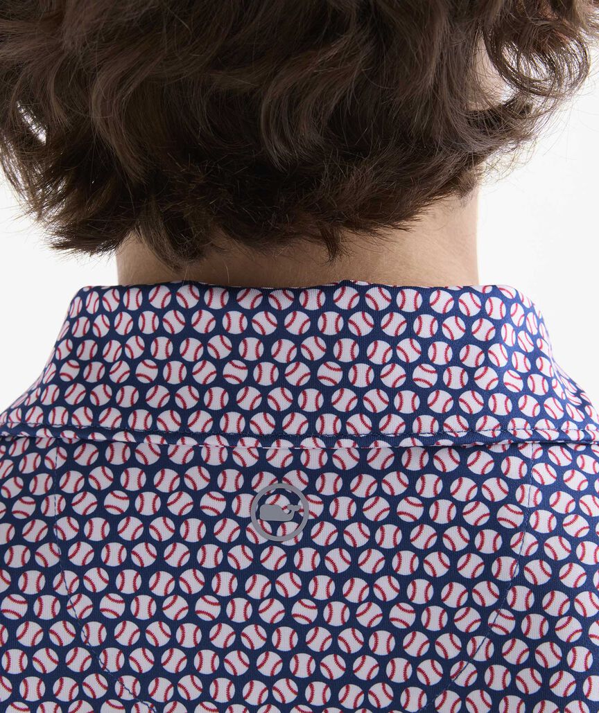 Boys' Performance Printed Sankaty Polo