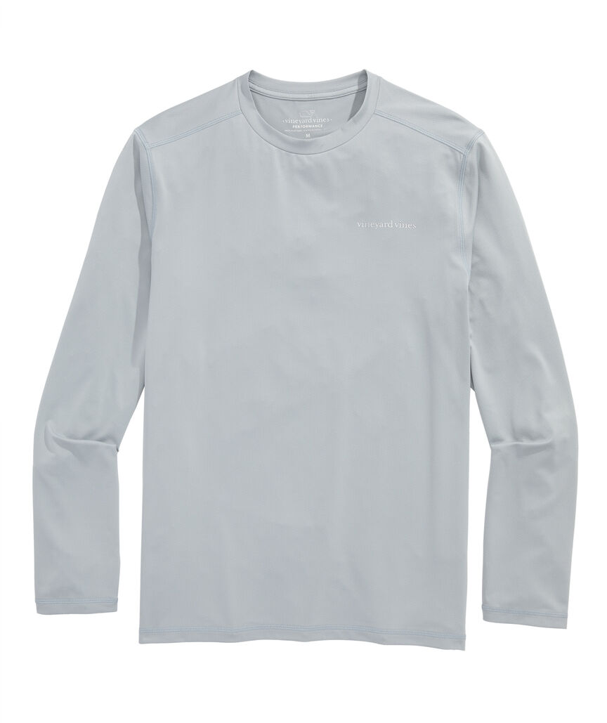 OUTLET Perforated Long-Sleeve Performance Tee