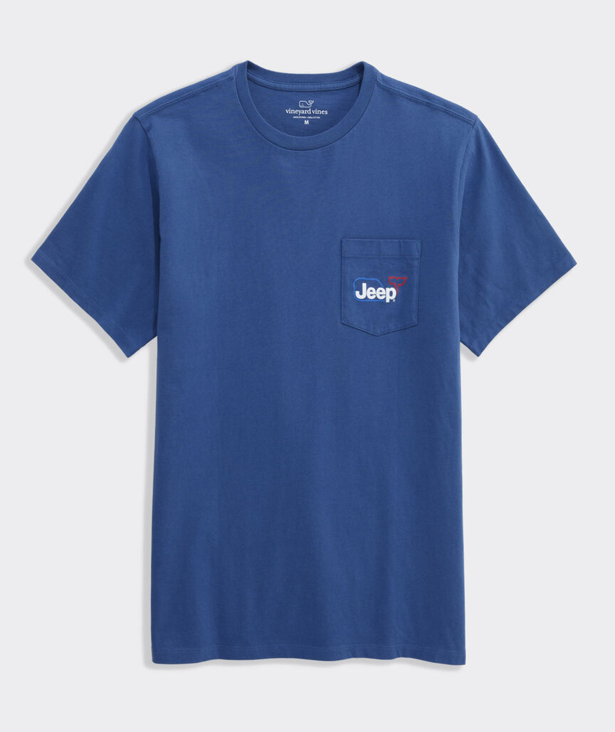 Jeep Collection Whale Short-Sleeve Pocket Tee