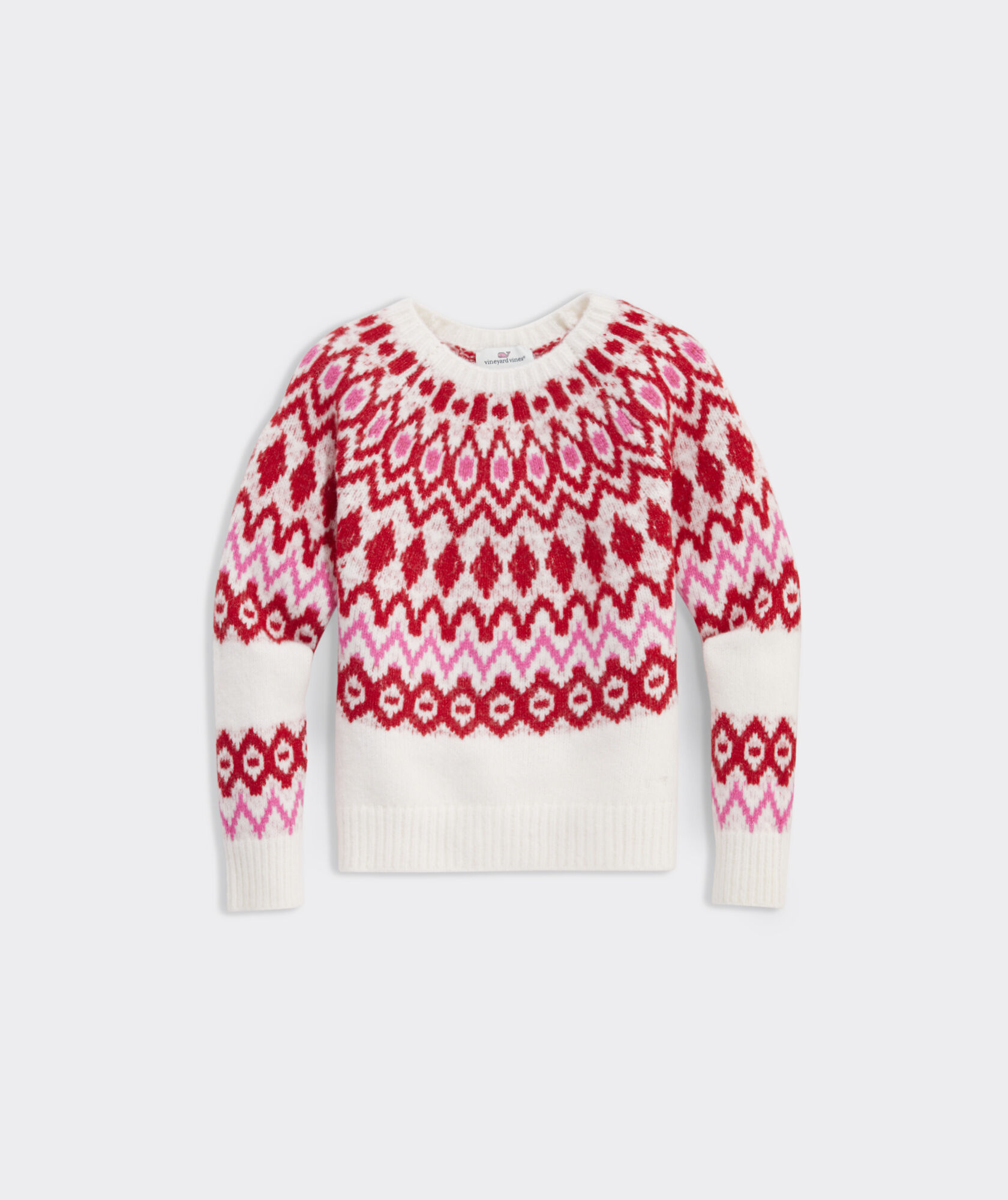 Girls' Family Fair Isle Crewneck Sweater