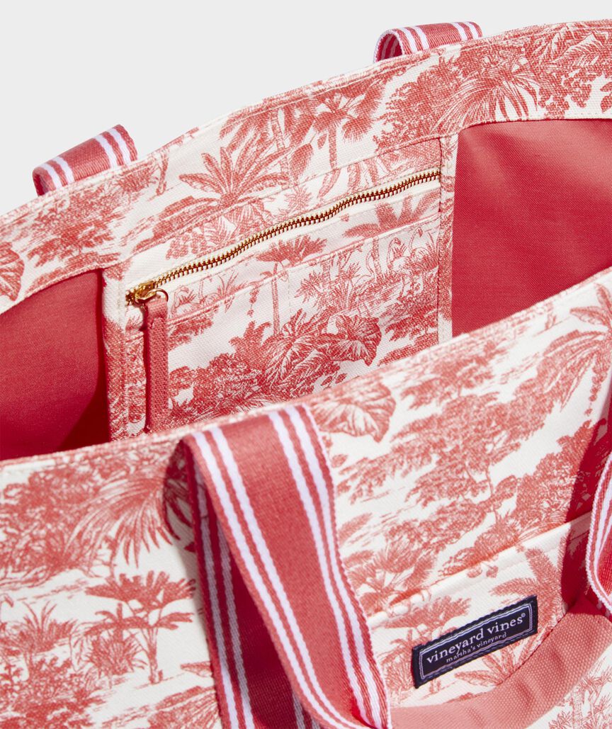 Shop Toile Large Heritage Tote at vineyard vines