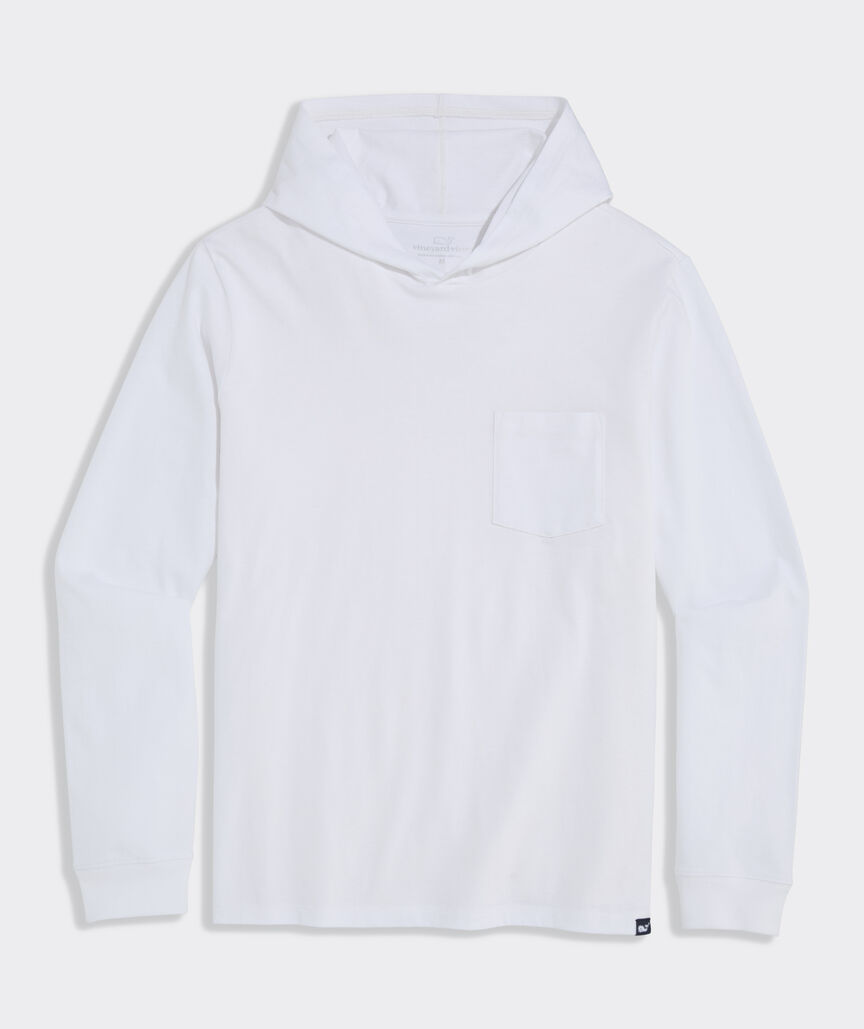 Garment-Dyed Surf Long-Sleeve Hoodie Tee