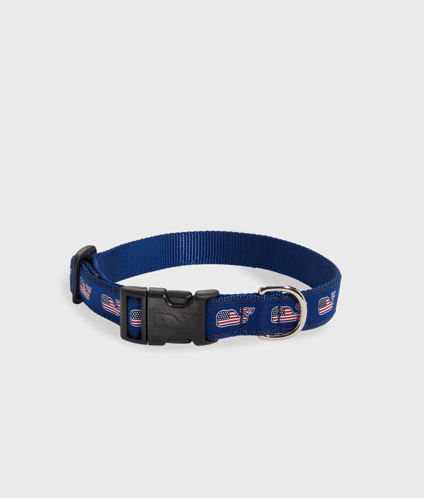 Americana Whale Dog Collar