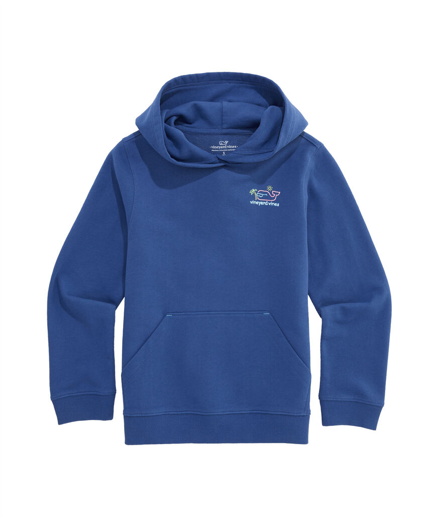 OUTLET Boys' Good Vibes Whale Sunwashed Hoodie
