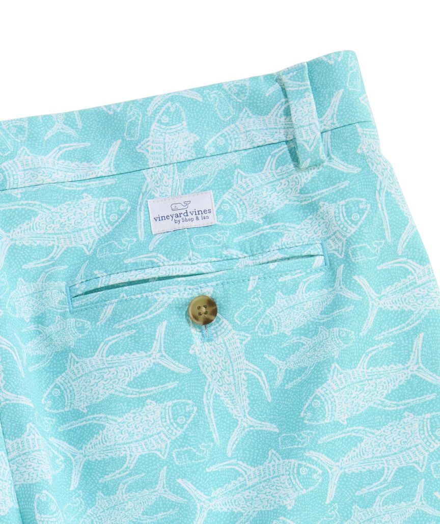 OUTLET 5 Inch Tuna Printed Stretch Breaker Shorts