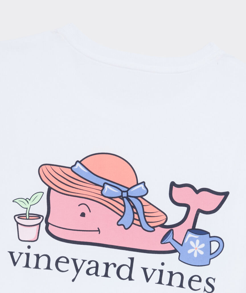 Women's Gardening Whale Short-Sleeve Pocket Tee