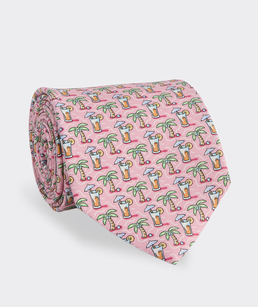 Palm & Drink Silk Tie