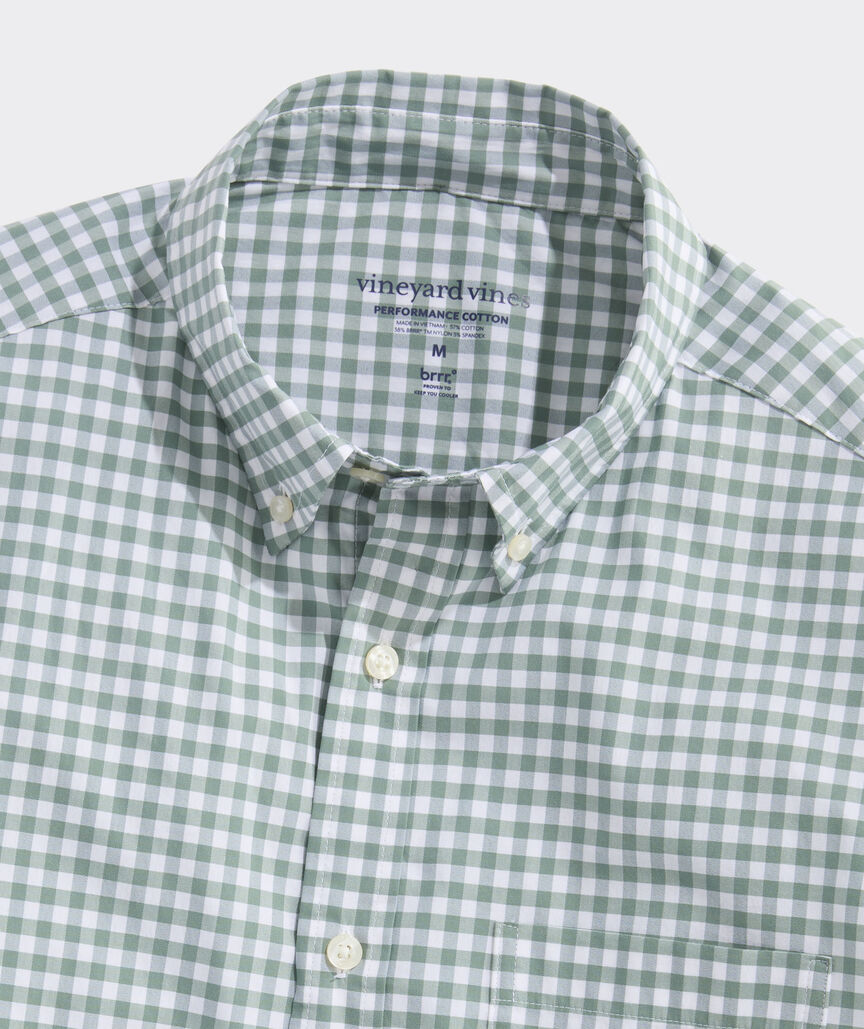 Performance Cotton Skysail Gingham Shirt