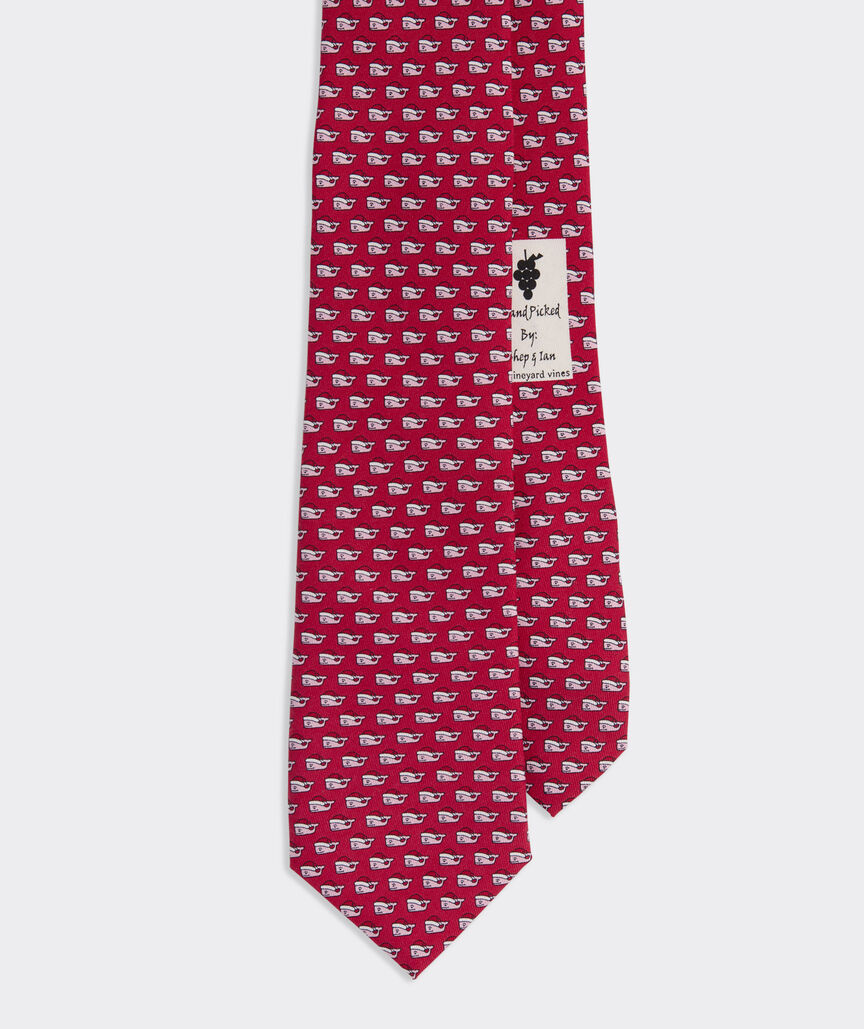 Boys' Santa Whale Silk Tie