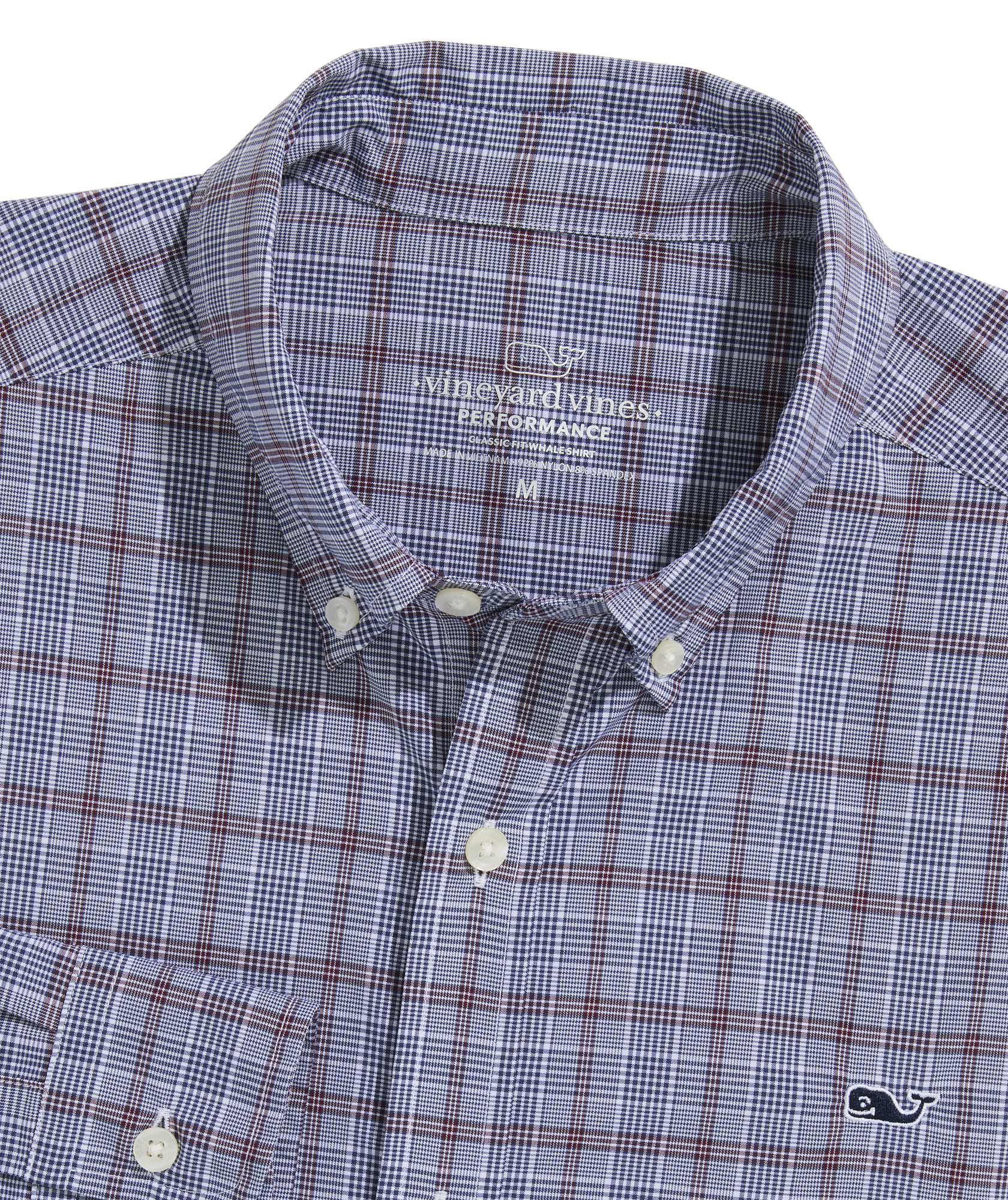 OUTLET Performance Nylon Plaid Shirt