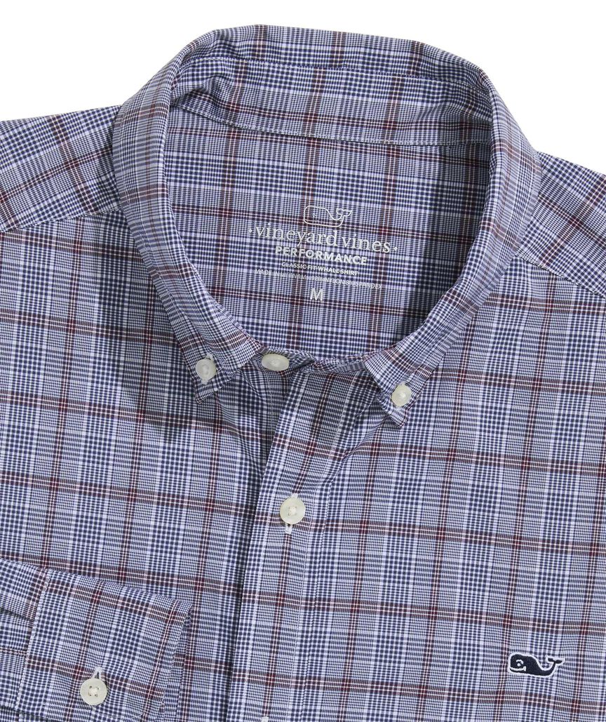 OUTLET Performance Nylon Plaid Shirt
