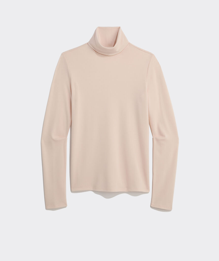 Luxe Pique Turtleneck