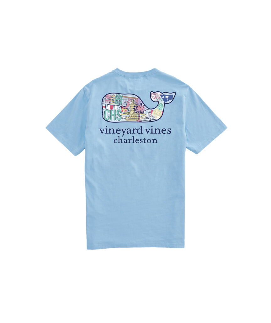 OUTLET Charleston Sticker Whale Short-Sleeve Pocket Tee