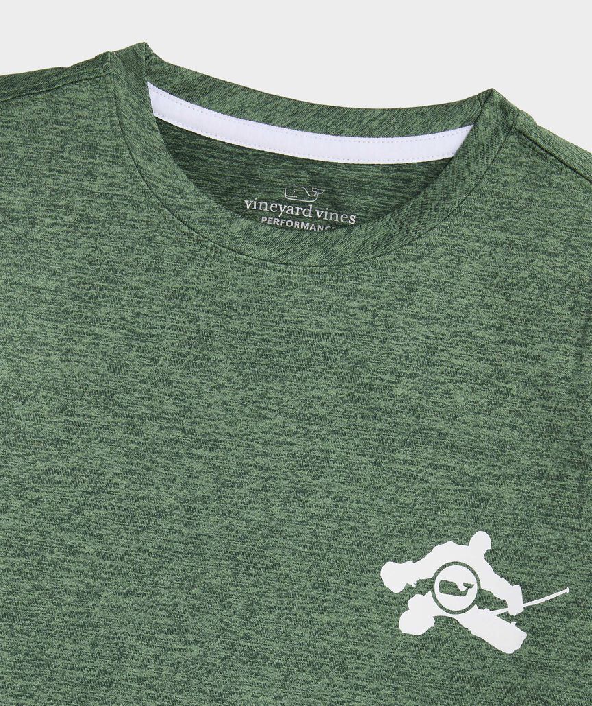 Boys' Ice Hockey Stripe Long-Sleeve Harbor Performance Tee