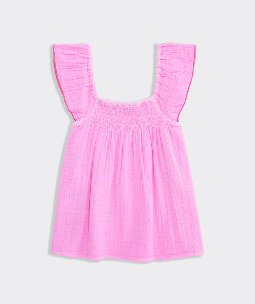 Girls' Ashe Gauze Top