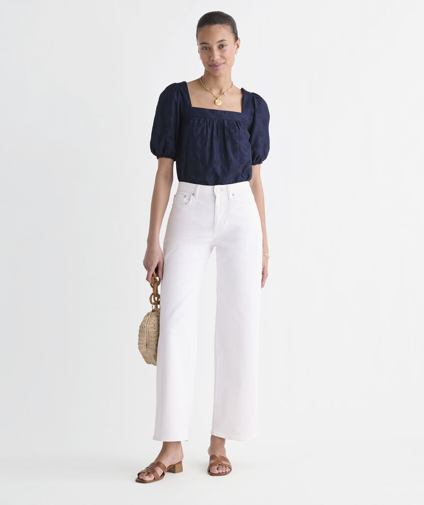Serena Eyelet Top