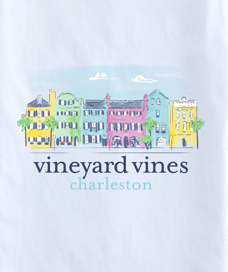 OUTLET Boys' Charleston Rainbow Row Short-Sleeve Pocket Tee