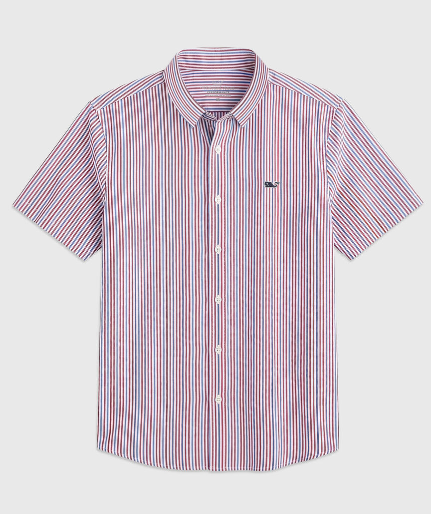 OUTLET Performance Seersucker Short-Sleeve Shirt