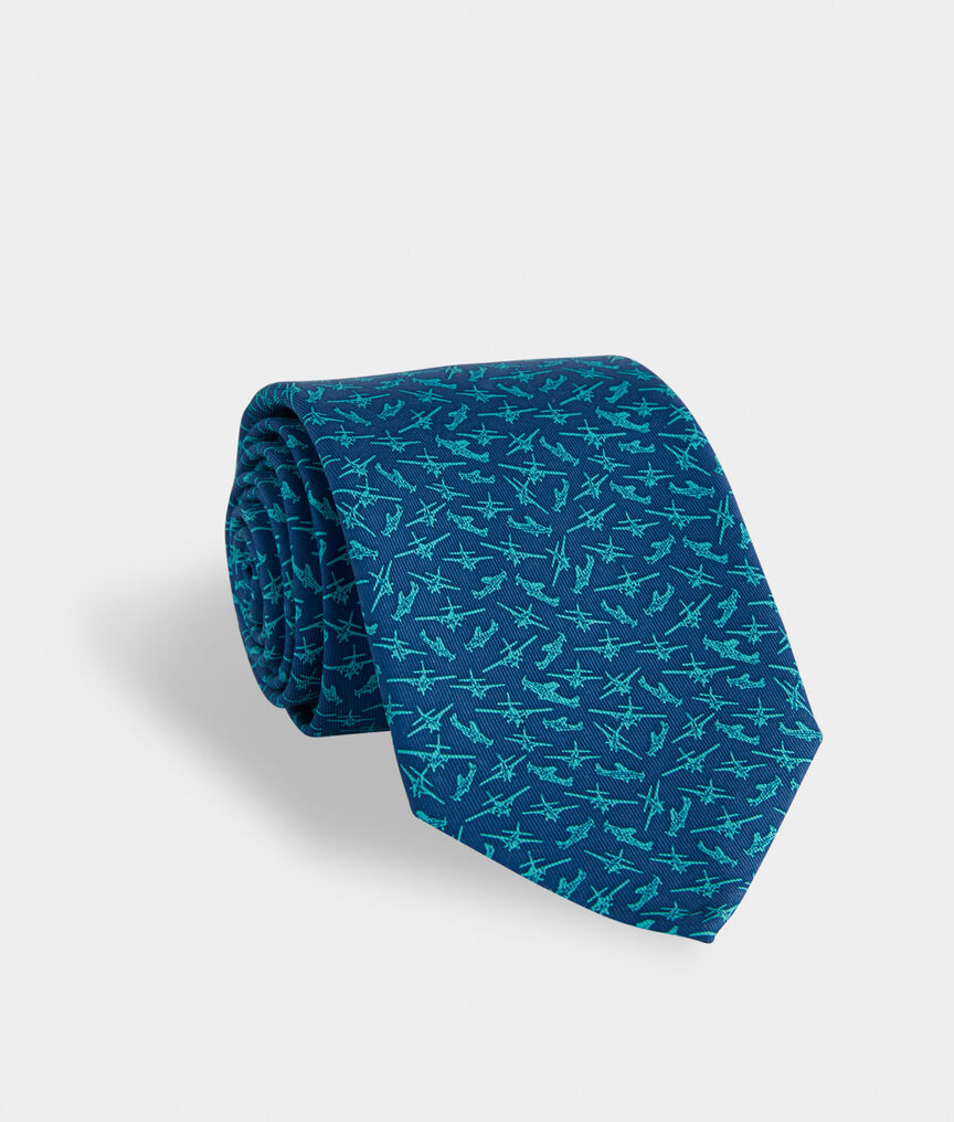 Jet Set Printed Tie