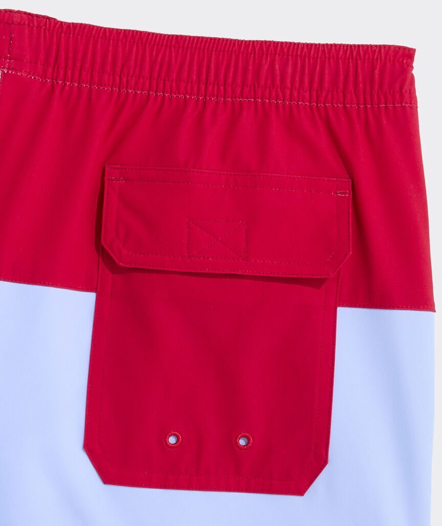 7 Inch Colorblock Chappy Swim Trunks