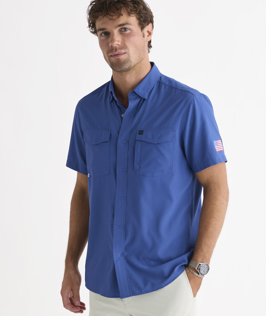 Performance Americana Short-Sleeve Harbor Shirt
