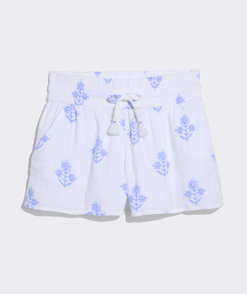 Frankie Gauze Pull-On Shorts