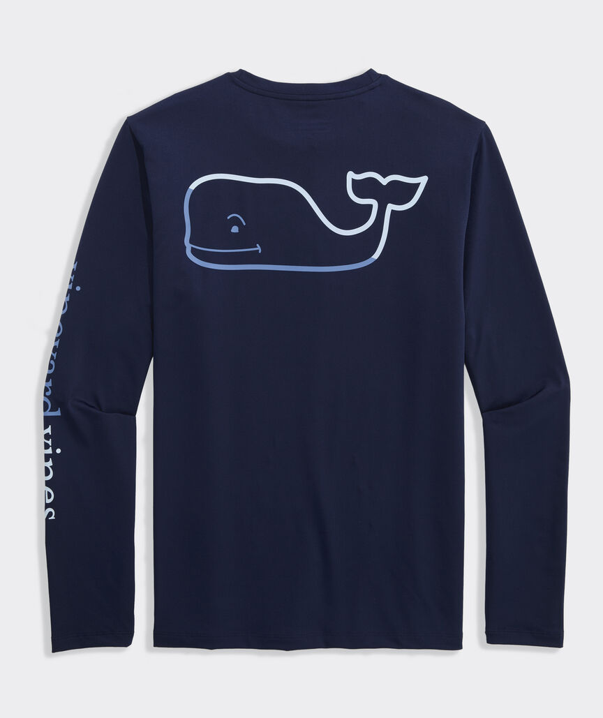 Performance Burgee Whale Long-Sleeve Harbor Tee