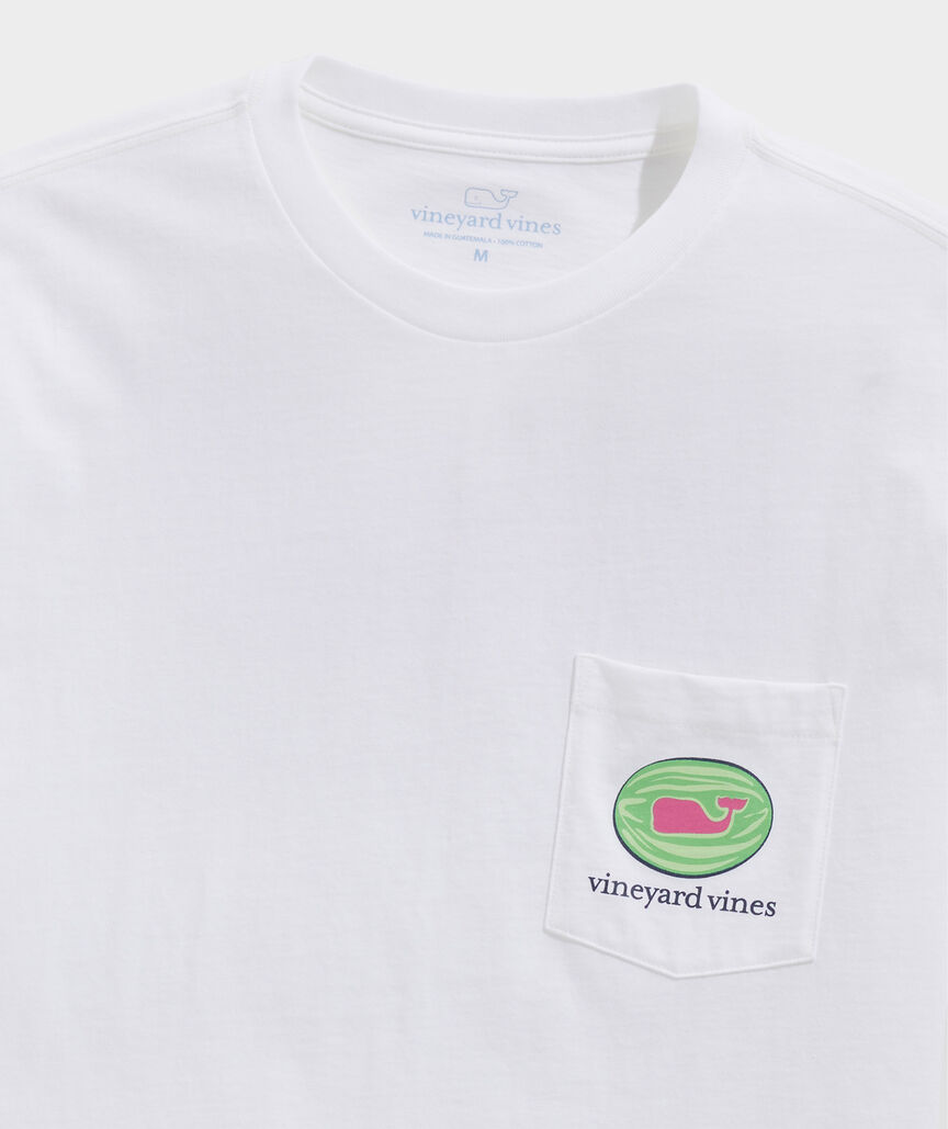 Watermelon Whale Short-Sleeve Pocket Tee
